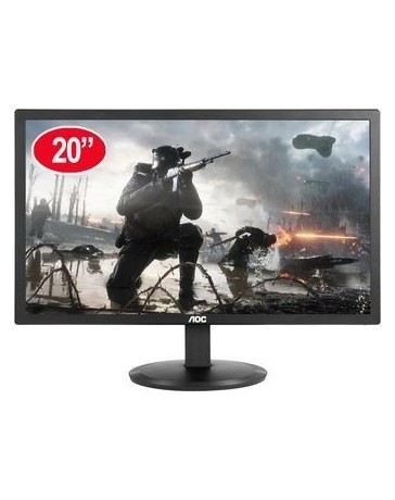 Monitor AOC LED De 20 En Full HD (1920x1080 60Hz) Tiempo De Respuesta 8ms - Envío Gratuito