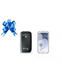Funda D-Bugg BUTTERFLY para Galaxy S3 Mini-Negro + Mica Antirayaduras de Regalo - Envío Gratuito