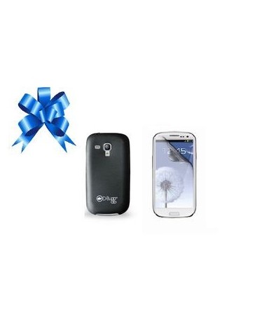 Funda D-Bugg BUTTERFLY para Galaxy S3 Mini-Negro + Mica Antirayaduras de Regalo - Envío Gratuito