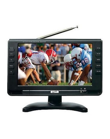 Televisión Portatil Supersonic SC-499 Tecnologia Lcd 9 Bateria Recargable De Larga Duración-Negro - Envío Gratuito