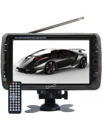 Reacondicionado LCD TV Portable Digital SuperSonic de 7 USBSD ACDC SC-195 Nuevo - Envío Gratuito