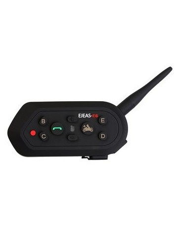 AGEAS E6 Motocicleta Auricular Bluetooth  Intercom 1200M Rango Hablar Duplex Completo Manos Libres - Envío Gratuito