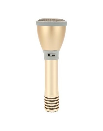 KM660 Mini Jugador Del Karaoke Bluetooth Wireless Micrófono Condensador Luz LED Tarjeta TF 3.5mm - Envío Gratuito