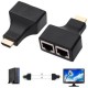 Nueva Moda 30M Doble RJ45 CAT5E CAT6 1080p HDMI Extender Repetidor HDMI Para PS3 HDTV HDPC STB - Envío Gratuito