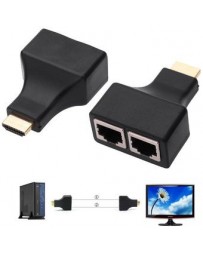 Nueva Moda 30M Doble RJ45 CAT5E CAT6 1080p HDMI Extender Repetidor HDMI Para PS3 HDTV HDPC STB - Envío Gratuito