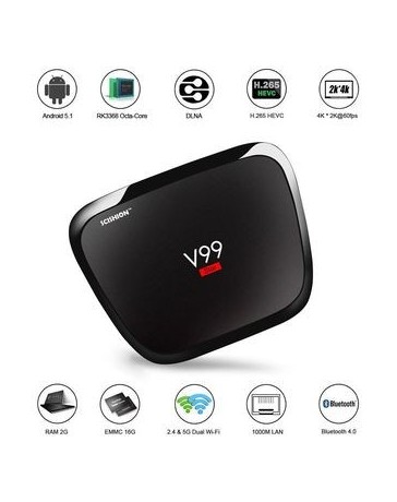 SCISHION V99 Estrella Inteligente Android TV Box Android 5.1 RK3368 Octa-Core 64 Bits UHD 4K 2G - Envío Gratuito