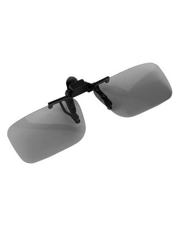 Clip en pasivos polarizados circulares de los vidrios 3D Clip para LG 3D TV Cinema Cine Negro. - Envío Gratuito