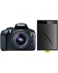 Cámara Reflex Canon Eos Rebel T6 18-55 Wifi Y NFC 18 Mp Bundle Tableta Digitalizadora Wacom One Y Memoria 16Gb - Envío Gratuito