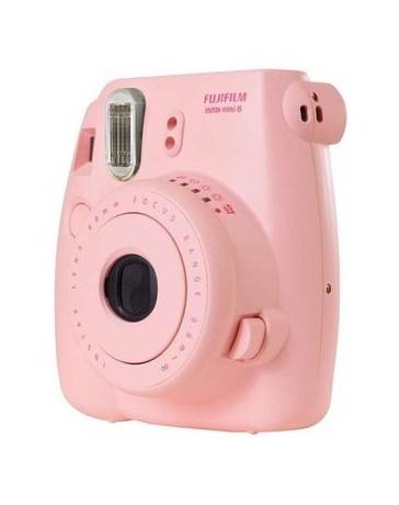 Cámara Instax Mini 8 Rosa Rosa + Rollo de 10 Fotos (Nueva de linea) - Envío Gratuito