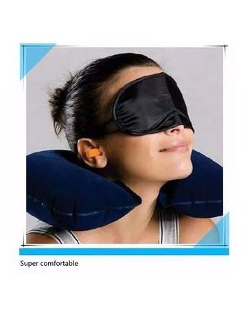 Almohada Inflable Para El Cuello 3 Piezas Cojin De Viaje - Envío Gratuito