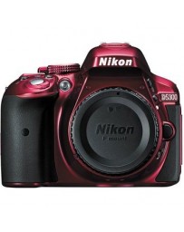 Cámara Réflex Digital NIKON D5300 CON 18-55MM VR II-Rojo - Envío Gratuito