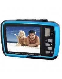 Coleman Duo 2v7wp-bl 14mp Waterproof Dual Lcd Color Azul - Envío Gratuito