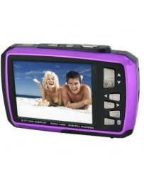 Coleman Duo 2v7wp-bl 14mp Waterproof Dual Lcd Color Morada - Envío Gratuito