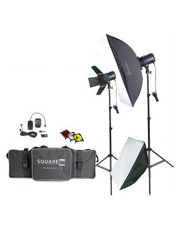 KiT Iluminacion Square Perfect Softbox Estudio Fotografico Foto luces Estroboscópicas-Multicolor - Envío Gratuito