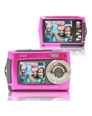 Aqua 5800 18mp Dual Screen Waterproof Color Rosa - Envío Gratuito