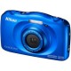 Cámara Nikon Modelo W100-Azul + Tarjeta De Memoria SD - Envío Gratuito