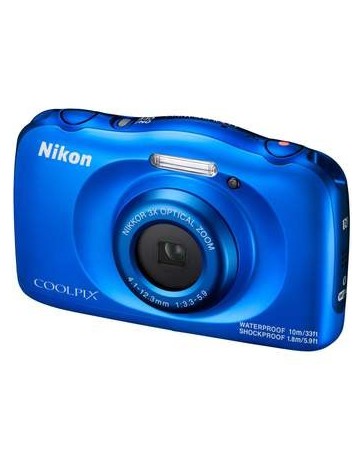 Cámara Nikon Modelo W100-Azul + Tarjeta De Memoria SD - Envío Gratuito