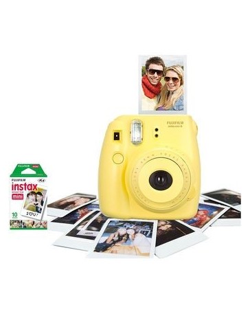 FUJIFILM - INSTAX MINI 8 CÁMARA DE ROLLO INSTANTÁNEA - AMARILLO - Envío Gratuito