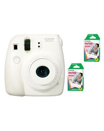 Cámara Fotográfica Instantánea Fujifilm Instax Mini 8-Blanco - Envío Gratuito