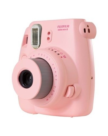 Cámara Instantánea Fujifilm Instax Mini 8 + 10 Hojas de Cine-Rosa - Envío Gratuito