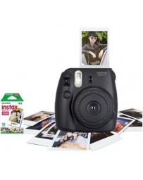 Cámara Instax Mini 8 + ROLLO DE 10 FOTOS - Color Negra - Envío Gratuito