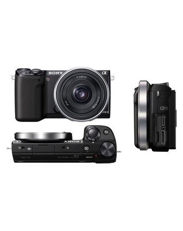 Cámara digital SONY NEX-5R Lentes intercambiables Plata - Envío Gratuito