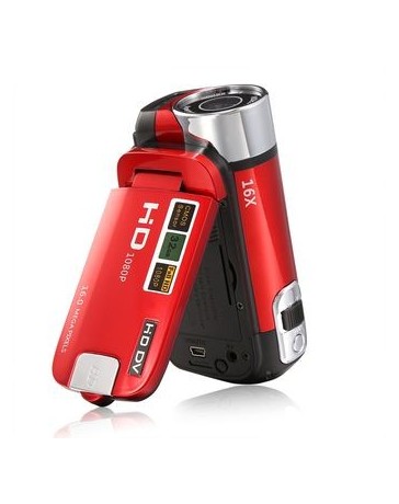 Cámara Fotográfica 16MP Full HD 1080p 2,7" TFT -Rojo - Envío Gratuito