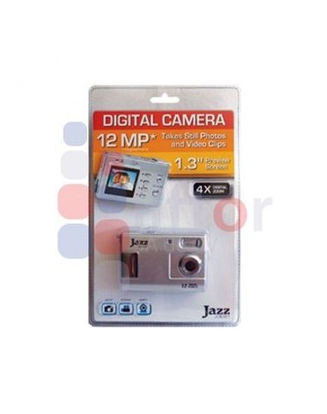 Cámara Digital JAZZ 12MP Zoom Óptico Plata - Envío Gratuito