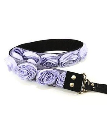 Lavender Rose Organza 1.5" SLR/DSLR Floral Camera Strap - Envío Gratuito