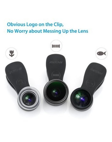 Mpow 3 En 1 Fisheye Objetivo De 180 Grados - Envío Gratuito