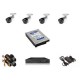 KIT 4 Cámaras de Seguridad CON DISCO DURO 500GB - Envío Gratuito