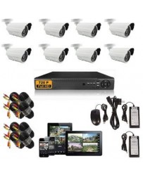 Kit 8 Camaras de Seguridad Camaras Video Vigilancia - Envío Gratuito