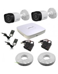 kit cctv videovigilancia dahua 1 dvr 4 canales, 2 camaras - Envío Gratuito