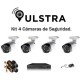 KIT 4 Camaras de Seguridad Bullet - Envío Gratuito