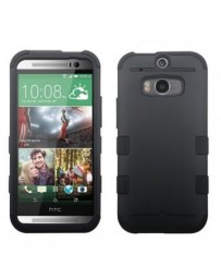 Funda Protector HTC One M8 Negro Mate Triple Layer - Envío Gratuito