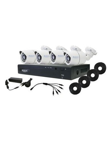 Kit cctv videovigilancia meriva, 4 camaras - Envío Gratuito