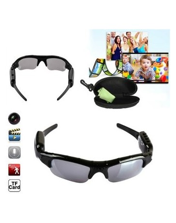 HD gafas gafas de sol Gafas espia camara oculta DVR - Envío Gratuito