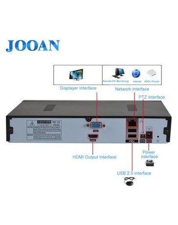 Jooan JA-7218N D1 8CH de vídeo en red NVR Recoder - Envío Gratuito