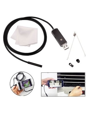 1M / 2M 7mm USB endoscopio impermeable Borescope - Envío Gratuito