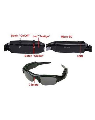 Micro Camara Lentes Espia Filtro Uv Hd Spy - Envío Gratuito