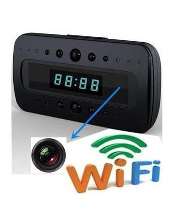 Reloj Despertador Camara Espia Wifi 24 Hr Vision Nocturna - Envío Gratuito