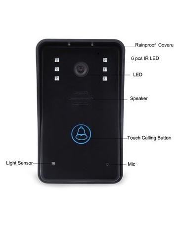 WiFi Video Camera Timbre De La Puerta Phone - Envío Gratuito
