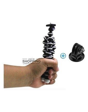Tripie Flexible Mini + Adaptador Para Cámara Gopro - Envío Gratuito