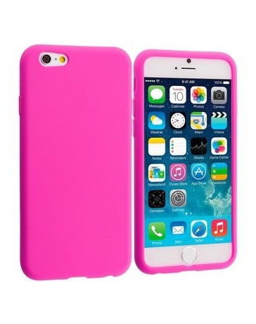 Funda de Gel de Silicona de Goma Suave para Iphone 6-Rosa - Envío Gratuito