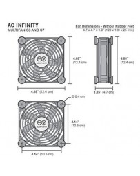 AC Infinity MULTIFAN S7-P, Quiet Dual 120mm - Envío Gratuito