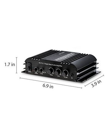 ONEU Audio Amplifier, Separated Subwoofer - Envío Gratuito