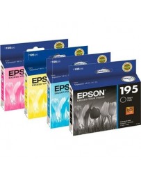 Tinta Epson T195 Ecotank Negro Cyan Amarillo y Magenta Epson - Envío Gratuito