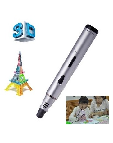 Hand Held Estereoscópico 3d Printing Pen (plata) - Envío Gratuito