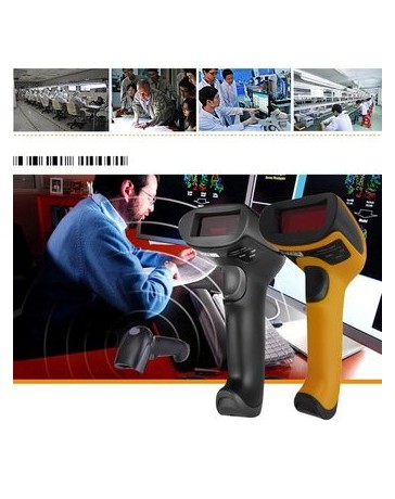 ER Escáner de código de barras láser USB de color amarillo - Envío Gratuito