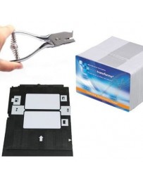 Kit Impresión De Credenciales En Pvc Para Epson T50 - Envío Gratuito